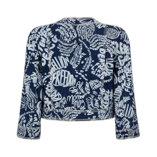 Dsquared2 Pattern-Printed Denim Jacket