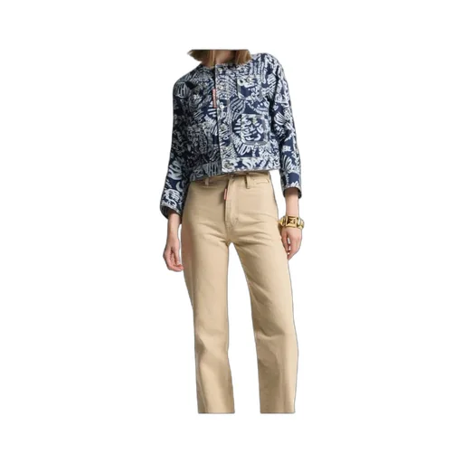 Dsquared2 Pattern-Printed Denim Jacket