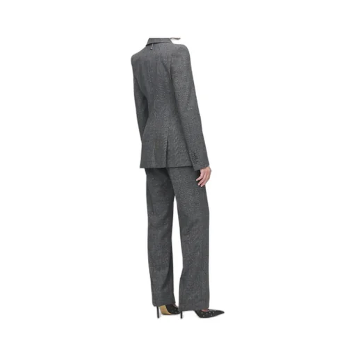 Alexander Mcqueen Flecked Glen Check Double-Breasted Jacket