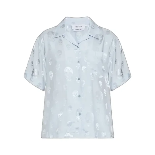 Alexander Mcqueen Skull Motif Short-Sleeve Shirt