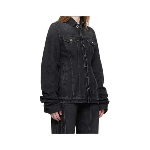 Button-Down Long-Sleeved Denim Jacket