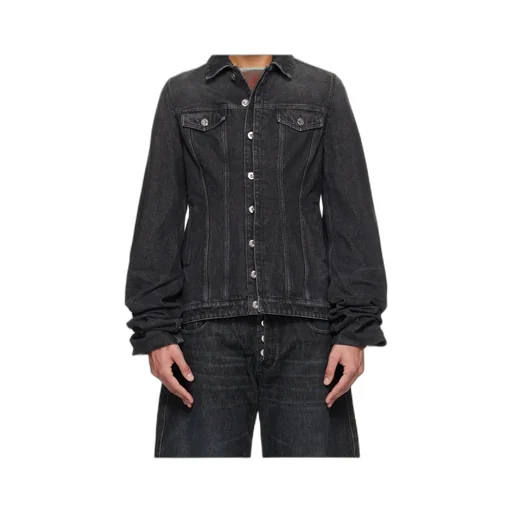 Button-Down Long-Sleeved Denim Jacket