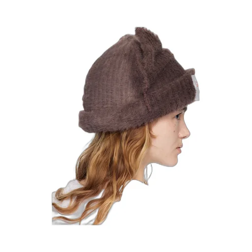 Fluffy Thick-Eared Woolen Hat