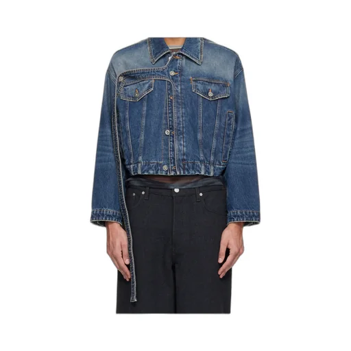 Button-Down Long-Sleeved Denim Jacket