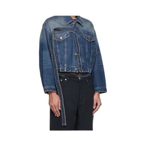 Button-Down Long-Sleeved Denim Jacket