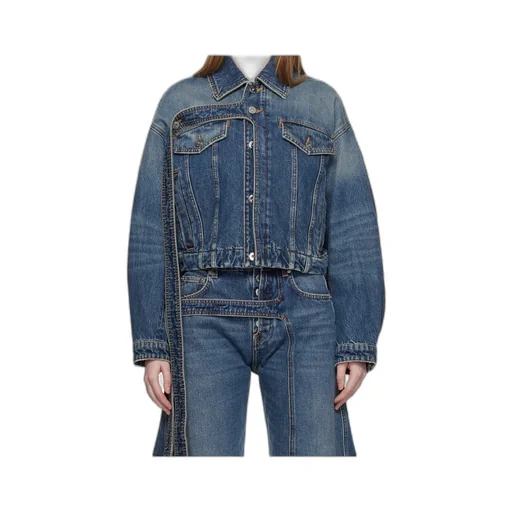 Button-Down Long-Sleeved Denim Jacket