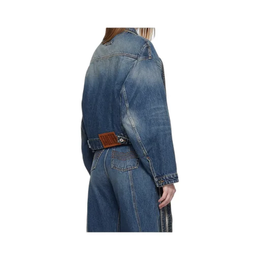 Button-Down Long-Sleeved Denim Jacket