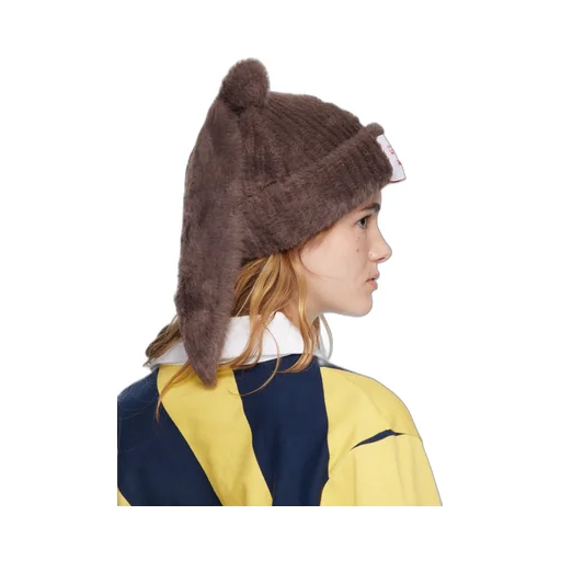 Fluffy, Thick Rabbit Brimless Hat