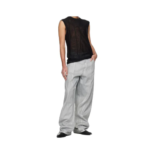 Sheer Round Neck Vest