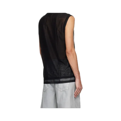 Sheer Round Neck Vest