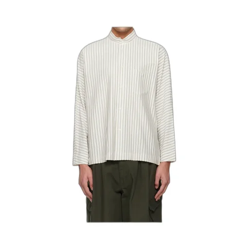 Homme Plissé Issey Miyake Striped Button-Up Shirt