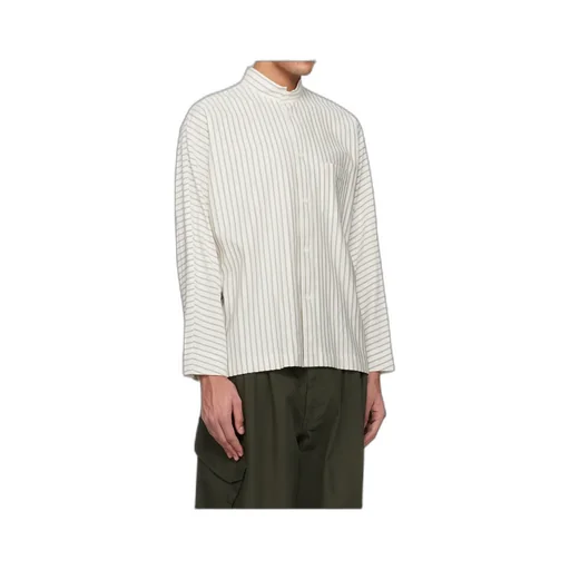 Homme Plissé Issey Miyake Striped Button-Up Shirt