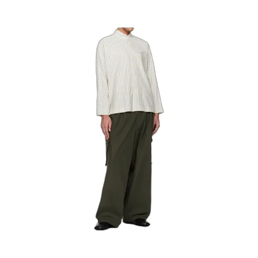 Homme Plissé Issey Miyake Striped Button-Up Shirt