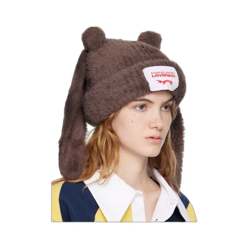 Fluffy, Thick Rabbit Brimless Hat