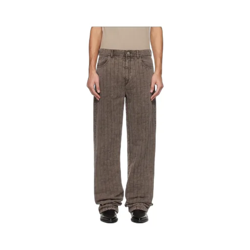 Quilted Twill Casual Pants