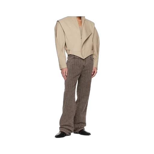 Quilted Twill Casual Pants