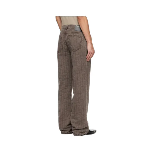 Quilted Twill Casual Pants