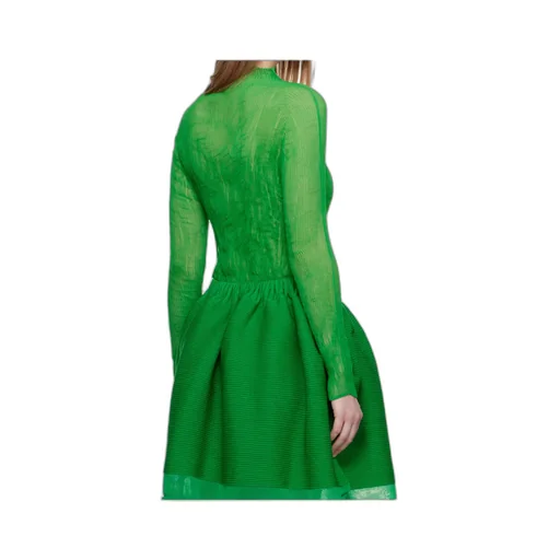 Pleated Turtleneck Blouse
