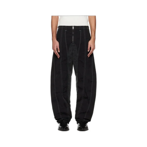 Tapered Wide-Leg Casual Pants