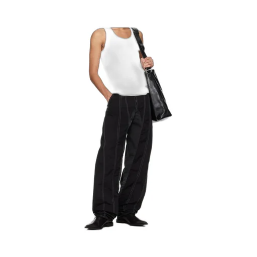 Tapered Wide-Leg Casual Pants
