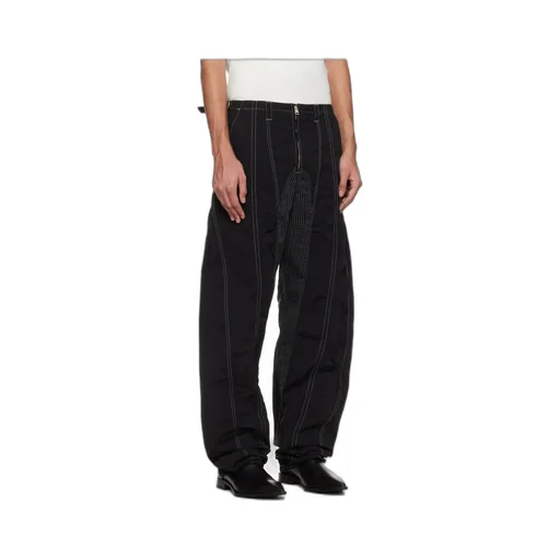 Tapered Wide-Leg Casual Pants