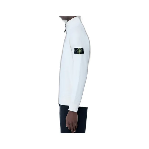 Stone Island Logo Patch Quarter-Zip Sweatshirt