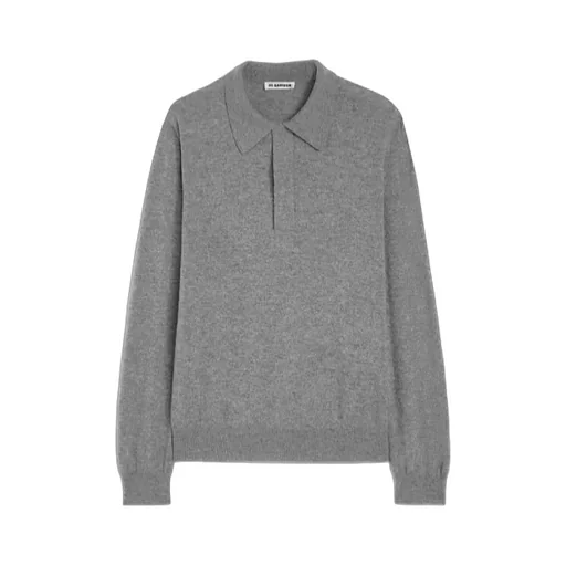 Jil Sander Lightweight Long-Sleeved Polo Jumper