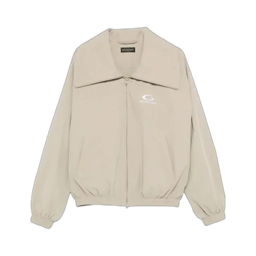High Collar Logo Jacket