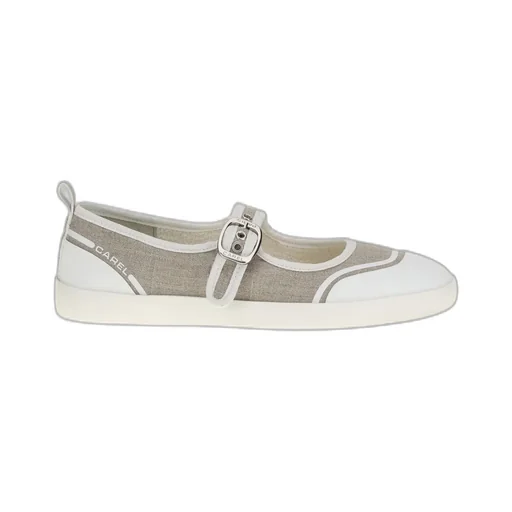 Carel Logo Printed Buckle Fastened Ballerinas