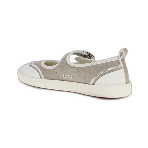 Carel Logo Printed Buckle Fastened Ballerinas