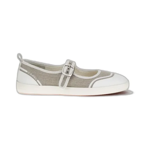 Carel Logo Printed Buckle Fastened Ballerinas