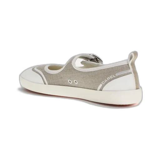 Carel Logo Printed Buckle Fastened Ballerinas