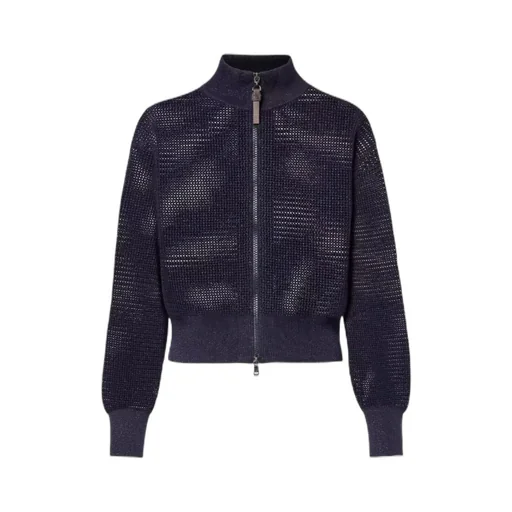 Brunello Cucinelli Zipped Cropped Cardigan