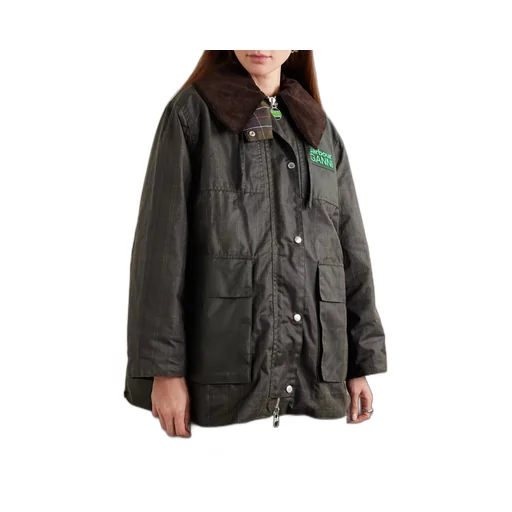 Ganni Plaid Hooded Jacket