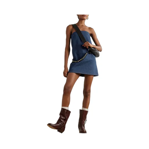 Strapless Denim Dress