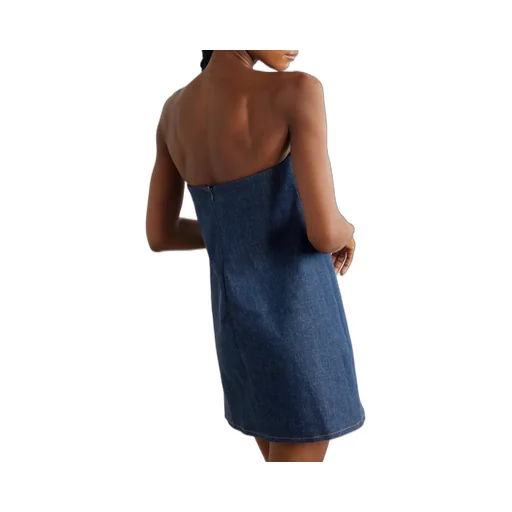 Strapless Denim Dress