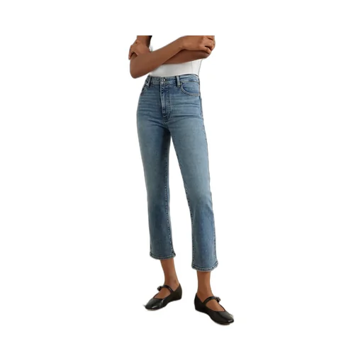 Le Sleek High-Rise Straight-Leg Jeans