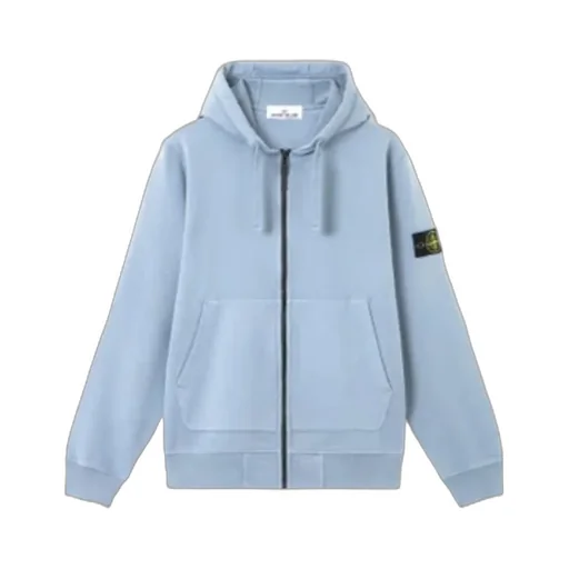 Stone Island Zip-Up Drawstring Hoodie