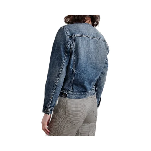 Corduroy Trim Denim Jacket