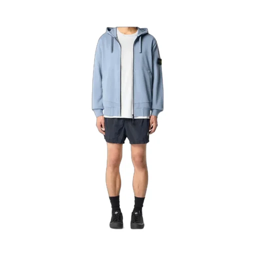 Stone Island Zip-Up Drawstring Hoodie