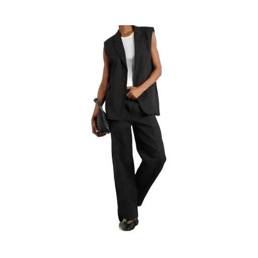 High-Waisted Wide-Leg Casual Pants