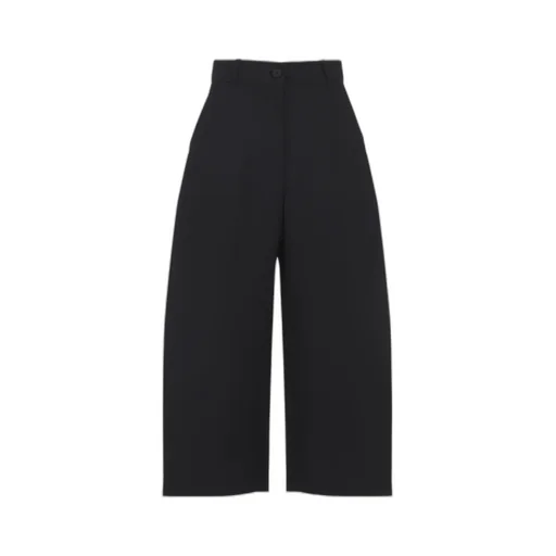 Buttoned High-Waisted Trousers
