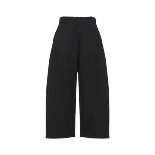 Buttoned High-Waisted Trousers