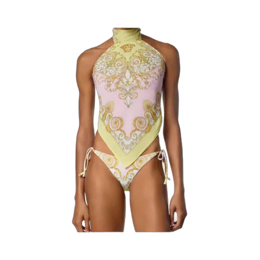 Versace Spring Barocco Scarf Top Beachwear