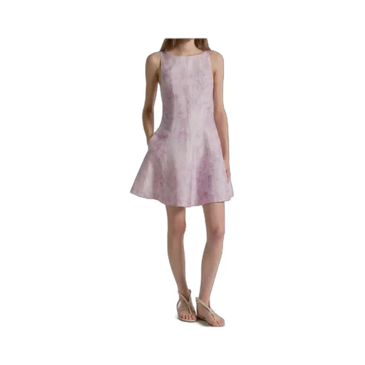 Silk Organza Dress With Floral Print