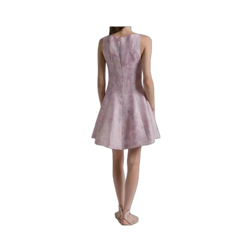 Silk Organza Dress With Floral Print