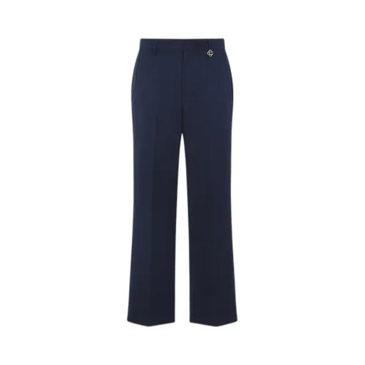 Casablanca Logo Plaque Pleated Pants