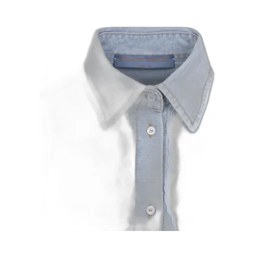 Ermanno Scervino Lace-Detailed Long-Sleeved Buttoned Shirt