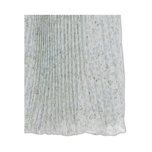 Midi Plisse Printed Skirt