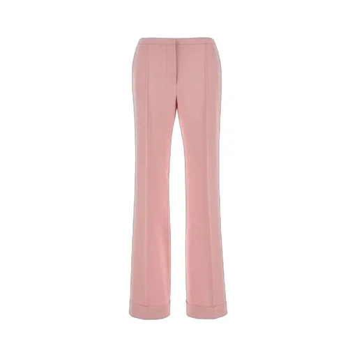 Alberta Ferretti Straight-Leg Pleated Tailored Pants